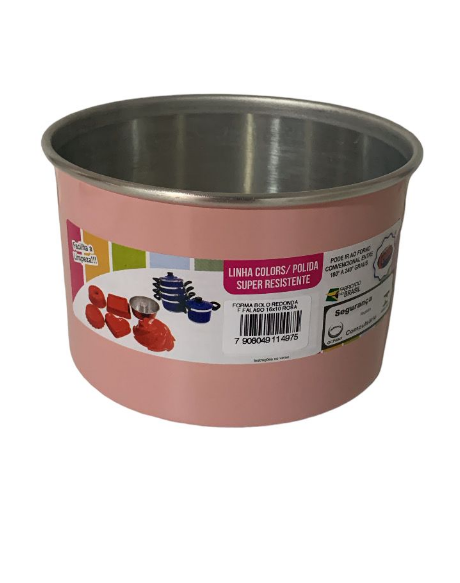 5654 - FORMA BOLO REDONDA F FALSO ROSA 15X10 - DONA LELLA