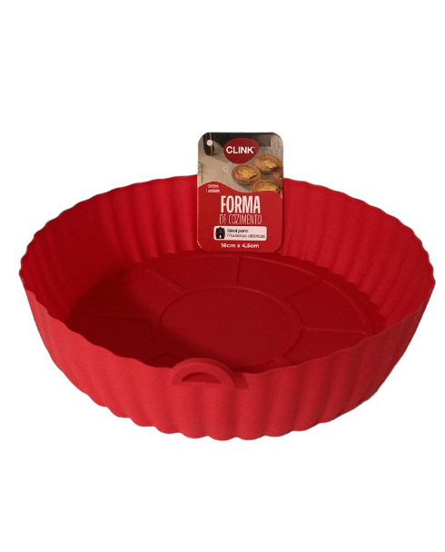 5671 - FORMA SILICONE RED P/ AIRFRYER 16x16x4,5cm - JFZ