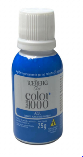 5720 - COLOR LIQUIDO 1000 AZUL 25g - ICEBERG