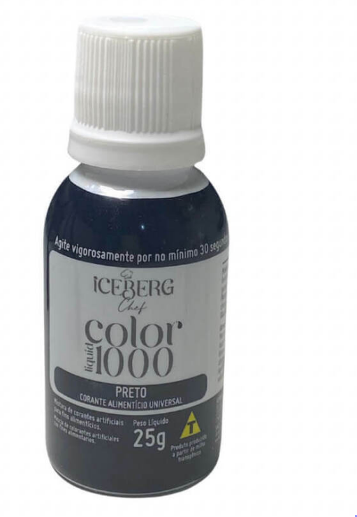 5719 - COLOR LIQUIDO 1000 PRETO 25g - ICEBERG