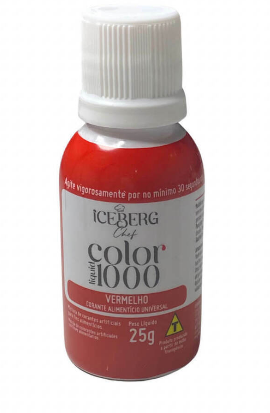 5717 - COLOR LIQUIDO 1000 VERMELHO 25g - ICEBERG
