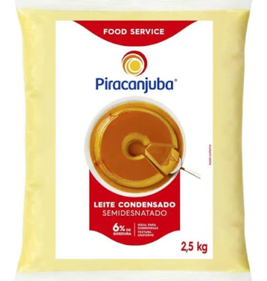 5725 - LEITE CONDENSADO BAG 2,5kg - PIRACANJUBA