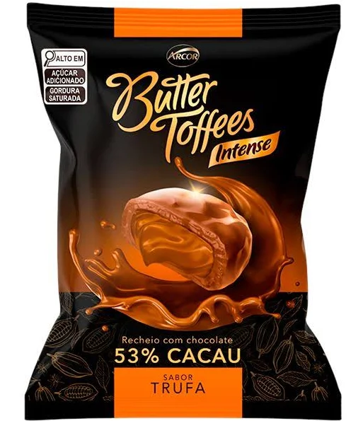 5787- BALAS BUTTER TOFFEE INTENSE TRUFA 500g - ARCOR