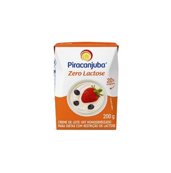 5851- CREME DE LEITE ZERO LACTOSE 200g - PIRACANJUBA