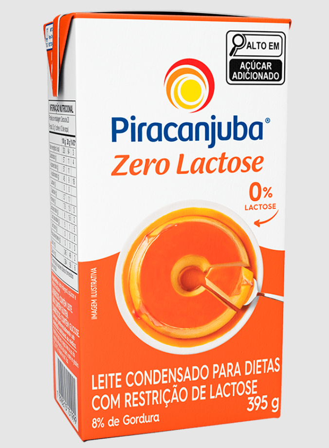 5852- LEITE CONDENSADO ZERO LACTOSE 395g - PIRACANJUBA
