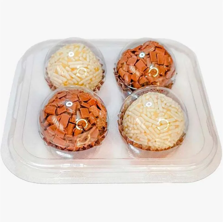 5895 - FLIPBALL 4 CAVIDADES CRISTAL P/ DOCES C/ 5UNI - FLIP