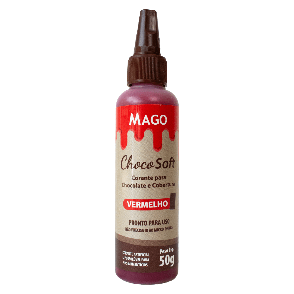 5938 - CORANTE CHOCO SOFT VERMELHO 50g - MAGO