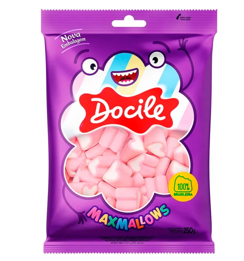 5963 - MARSHMALLOW CORAÇÃO MORANGO - DOCILE 