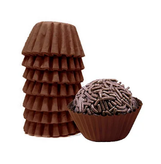 5955 - FORMINHA PAPEL N. 5 MARROM DENTRO/FORA C/100un - MAGO