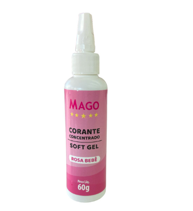1925 - CORANTE SOFT GEL ROSA BEBE 60g - MAGO