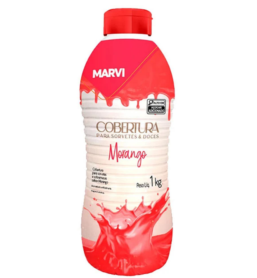 16037 - COBERTURA SORV MORANGO 1,0kg - MARVI