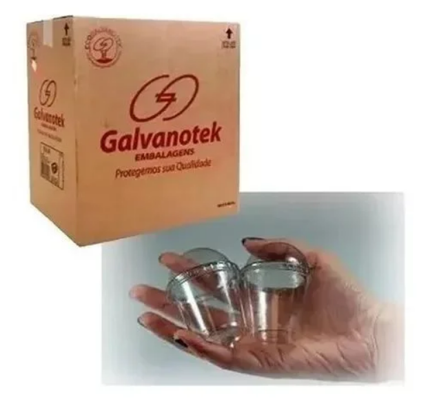 16030 - EMB. G697 COPO 60ml C/ TAMPA BOLHA CRISTAL C/700cj  - GALVANOTEK 