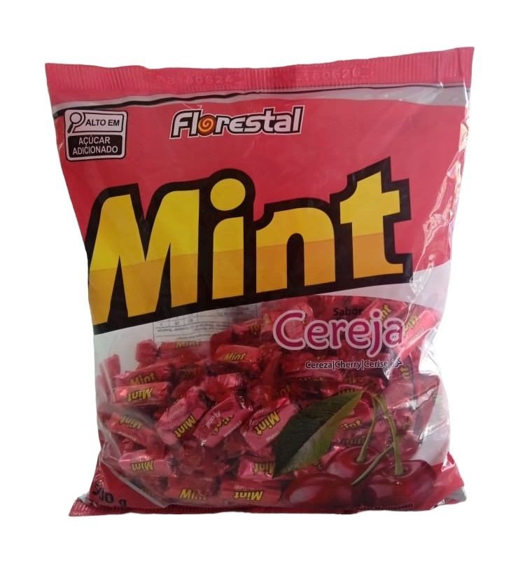16048 - BALA MASTIGAVEL MINT CEREJA 500g - FLORESTAL
