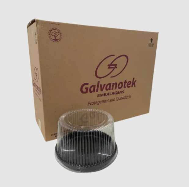 16050 - EMBALAGEM G32MA TORTA MINI ALTA PRETA 1KG CX C/ 100 cj - GALVANOTEK 
