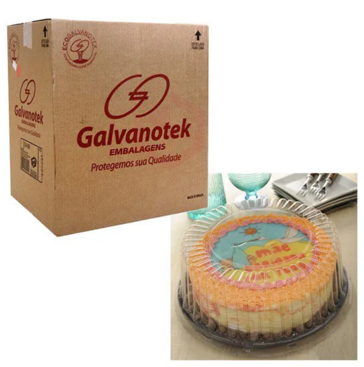 238 - EMBALAGEM G37MA TORTA PEQ. ALTA PRETA 1KG CX C/ 100cj - GALVANOTEK 