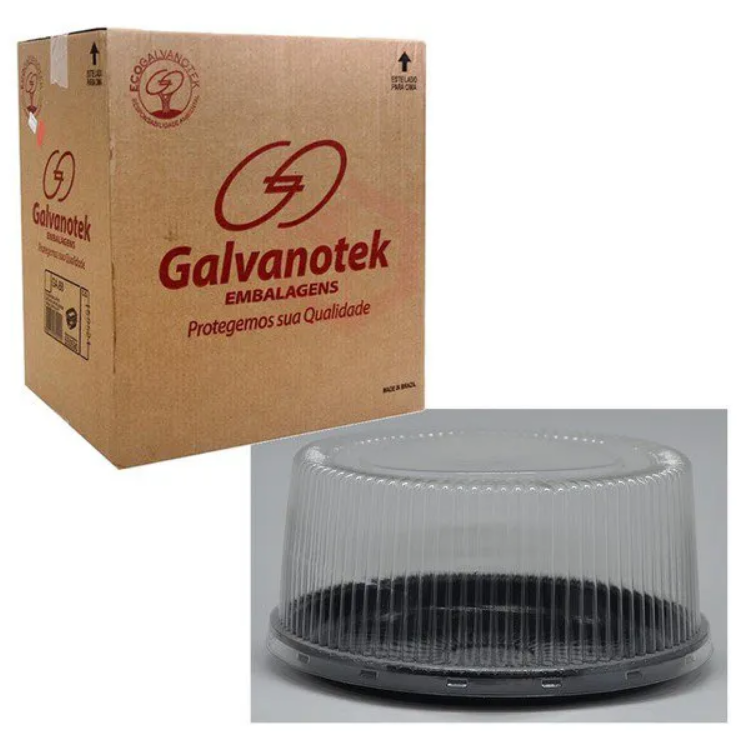 16052 - EMB. G50MA TORTA PEQ. ALTA PRETA 1,7KG CX C/ 50cj - GALVANOTEK 