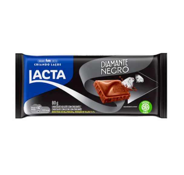 16099 - CHOCOLATE DIAMANTE NEGRO 80g - LACTA