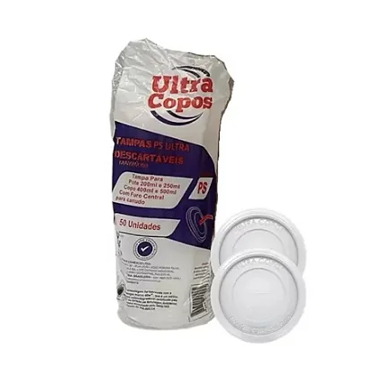 16177 - TAMPA PP S/FURO PT/200/250 CP/400/440/500/550 C/50un - ULTRA COPOS