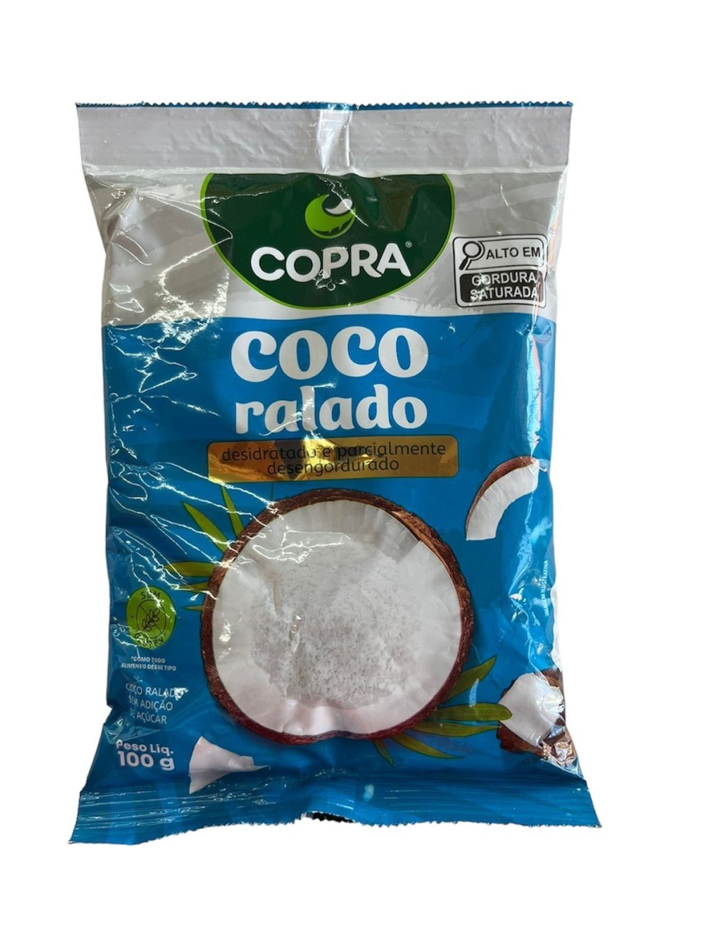 40 - COCO RALADO PURO FINO 100g - COPRA