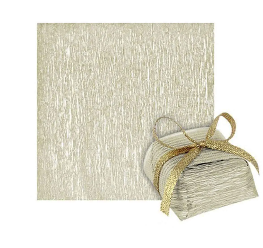 16261 - PAPEL P/ BEM CASADO PEROLADO CHAMPAGNE C/40un - PLAC 