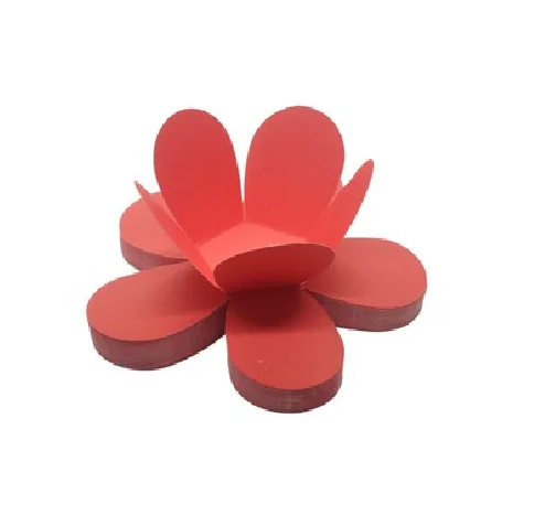 2548 - FORMA FLOR VERMELHO 50un - NC TOYS 