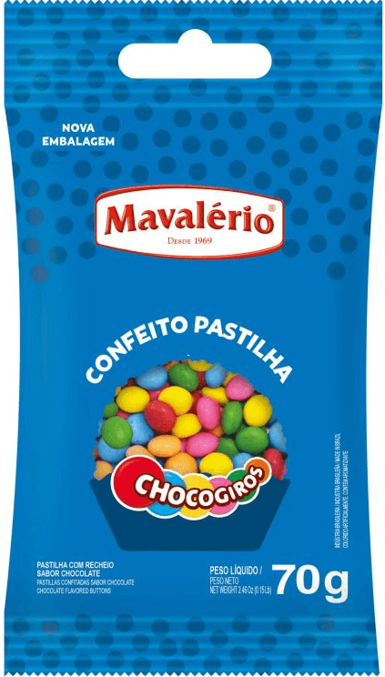 16314 - CHOCOGIROS COLORIDO 70g - MAVALERIO 