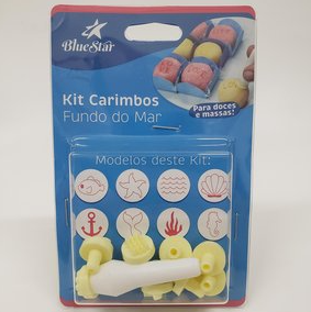 16324 - KIT CARIMBOS FUNDO DO MAR AMARELO - BLUE STAR 