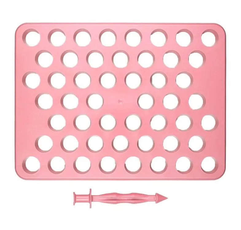 16330 - PLACA PORCIONADORA ROSA BEBE 18g - BLUE STAR 