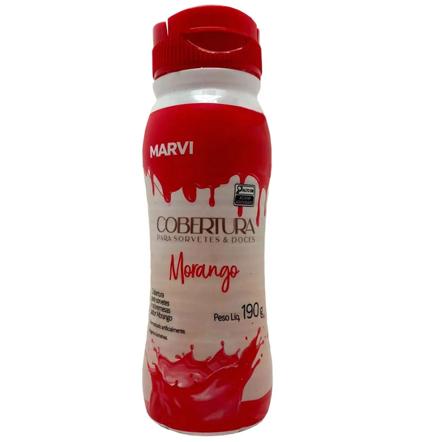 16392 - COBERTURA SORV MORANGO 190g - MARVI