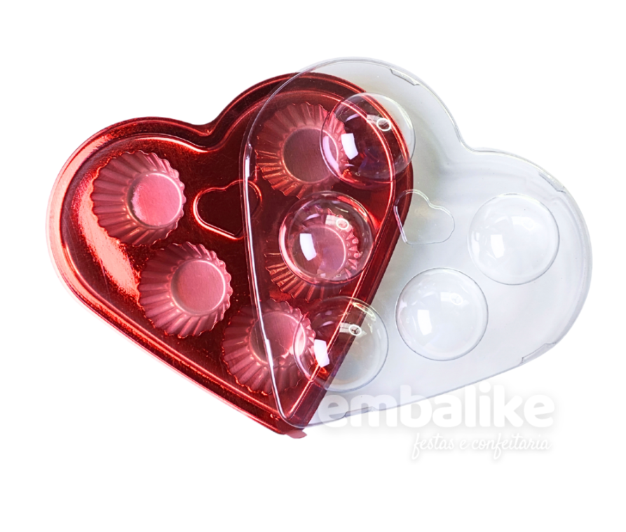 16418 - FLIPBALL CORACAO VERMELHO METAL 05 CAV C/ 5un - FLIP 