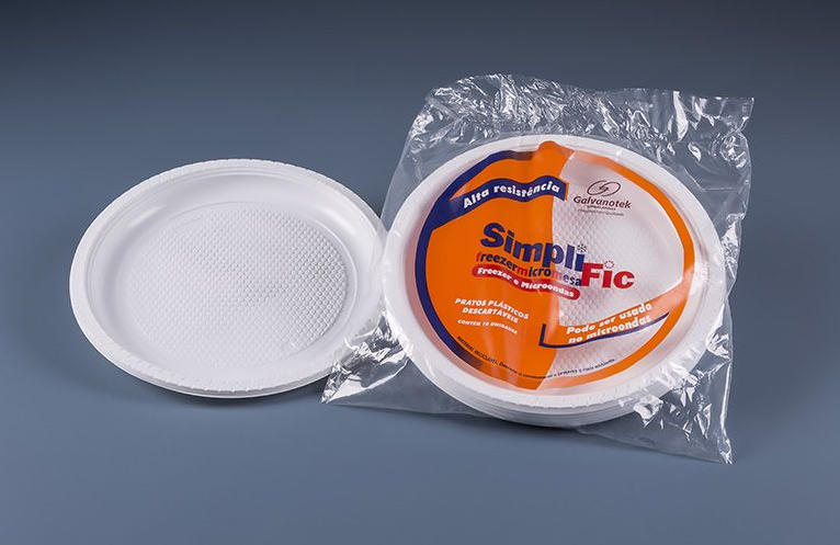 16559 - EMBALAGEM G260P SF PRATO RASO REDONDO BRANCO PP C/ 10un - GALVANOTEK 