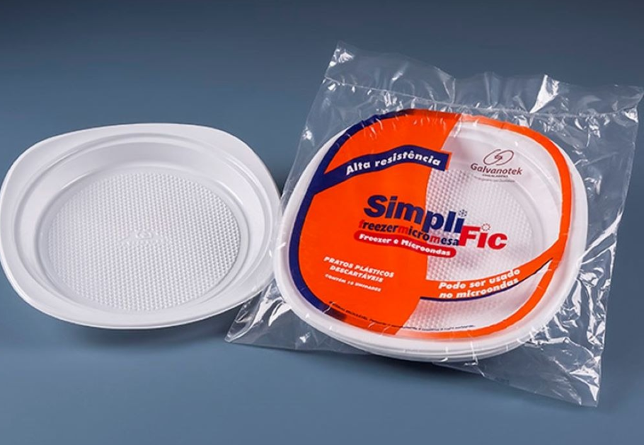 16560 - EMBALAGEM G260SF PRATO  QUADRADO BRANCO PP C/10un - GALVANOTEK 