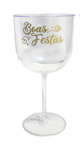 16445 - TACA GIN BOAS FESTAS TRANSP 600ml - LSC TOYS 