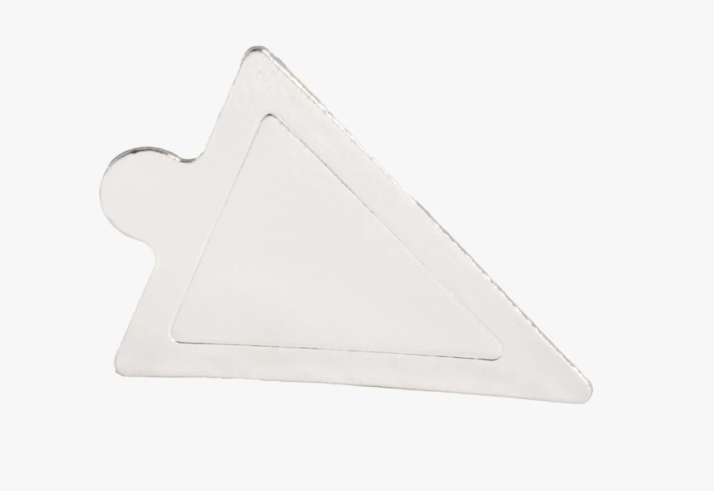 16539 - PORTA DOCINHO TRIANGULAR BRANCO 115X95mm C/10un - SULFORMAS 