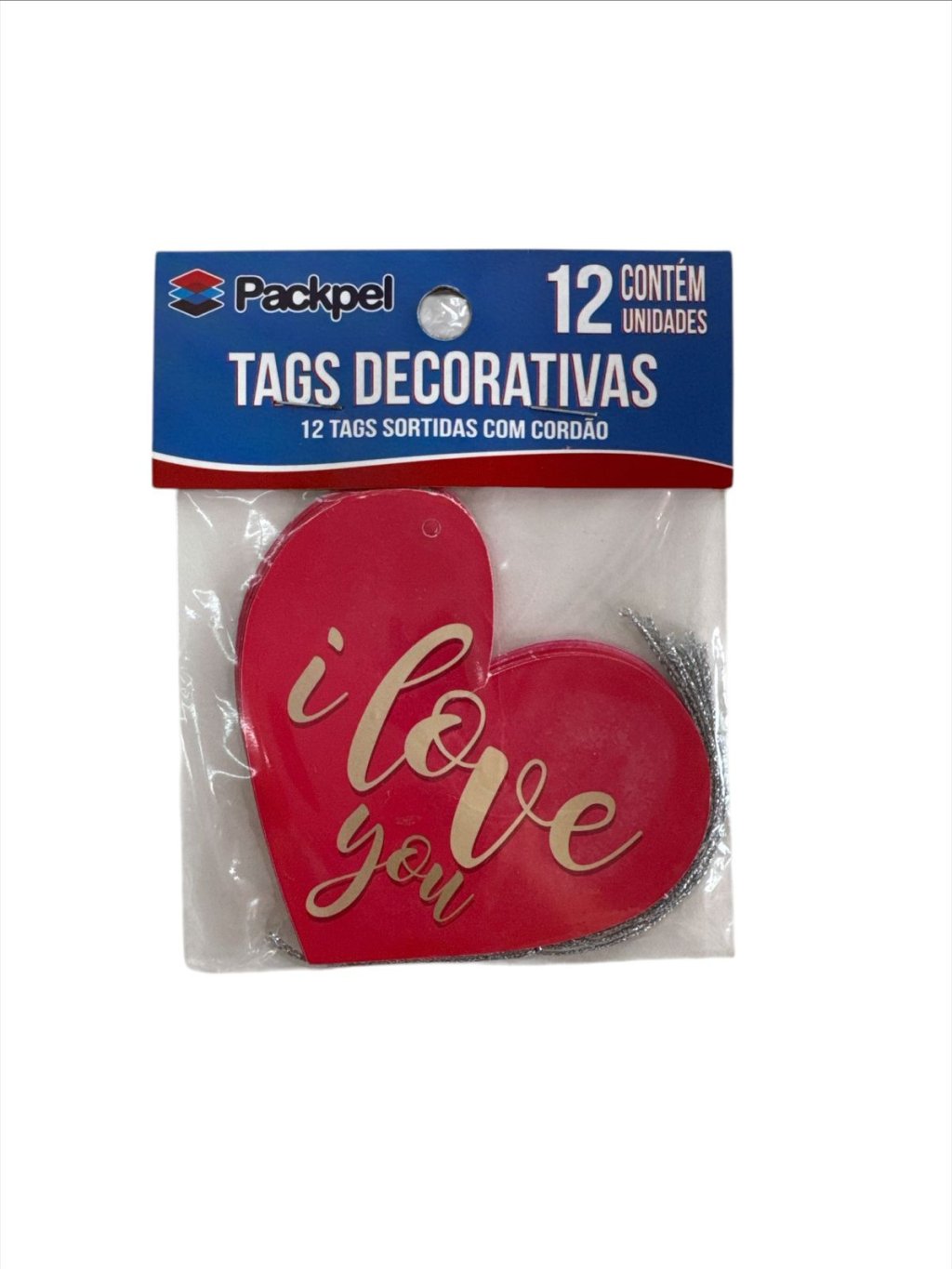 16236 - TAGS DE/PARA CORACAO BELIEVE 5x8 C/12un - PC/CROMUS