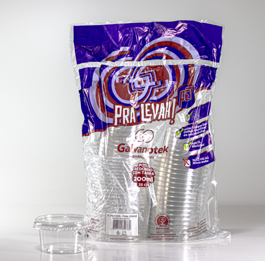 16656 - EMBALAGEM G710 POTE 200ml PRALEVAH C/25cj - GALVANOTEK