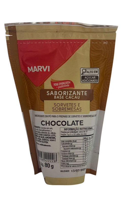 16728 - BASE SORV CHOCOLATE 80g - MARVI