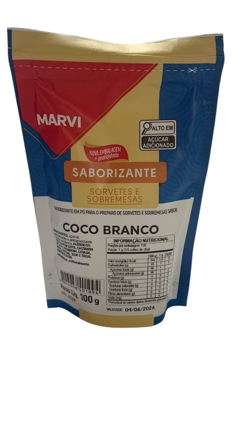16726 - BASE SORV COCO BRANCO 100g - MARVI