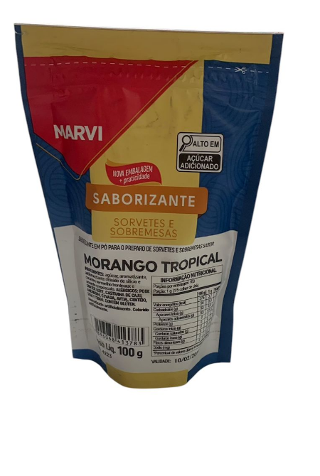 5840- BASE SORV MORANGO TROPICAL 100g - MARVI