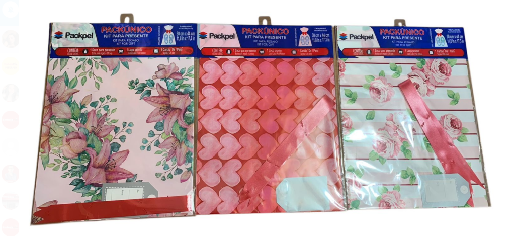 16581 - PACK SACO PRESENTE FEMININO 30x44 - PC/CROMUS