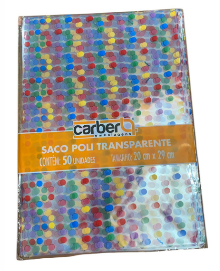 16215 - SACO DECORADO CONFETE 20x29 C/50un - PC/CROMUS