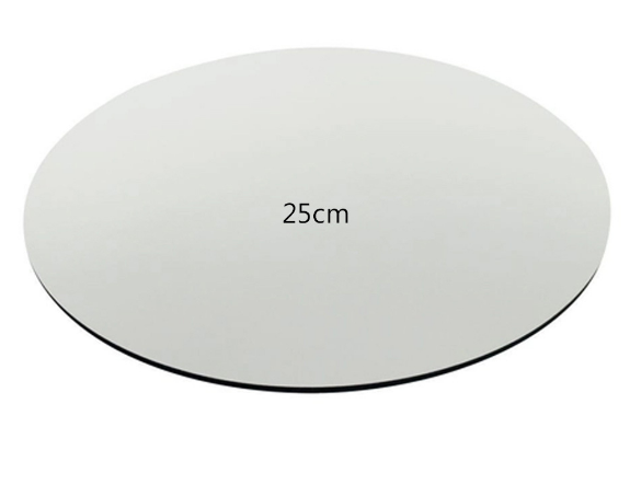 16818 - CAKE BOARD BRANCO MDF 25cm EXP 3mm - ADT