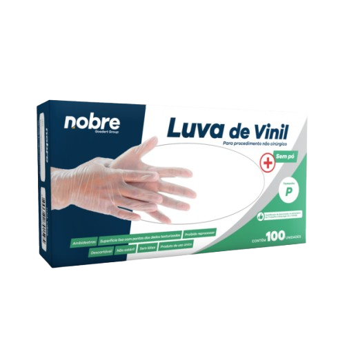 16752 - LUVA VINIL P S/PO C/100un - NOBRE