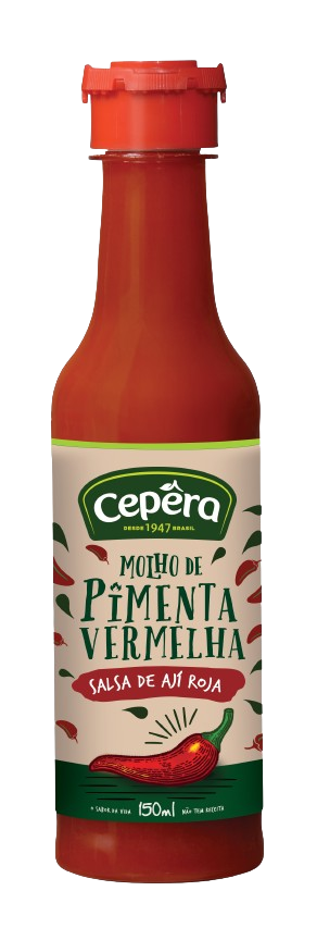 3321 - MOLHO DE PIMENTA VERMELHA 150ml - CEPERA