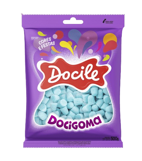 16821 - GOMA MINI SINO AZUL 500g - DOCILE