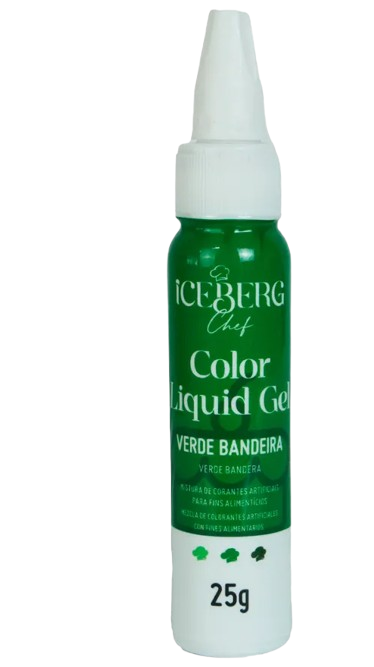 16765 - COLOR LIQUID GEL VERDE BANDEIRA 25g - ICEBERG