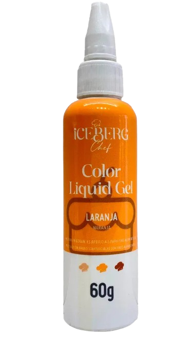 16775 - COLOR LIQUID GEL LARANJA 60g - ICEBERG