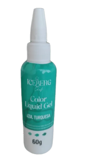 16772 - COLOR LIQUID GEL AZUL TURQUESA 60g - ICEBERG