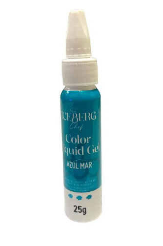 652 - COLOR LIQUID GEL AZUL MAR 25g - ICEBERG