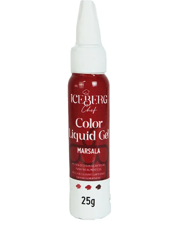 665 - COLOR LIQUID GEL MARSALA  25g - ICEBERG